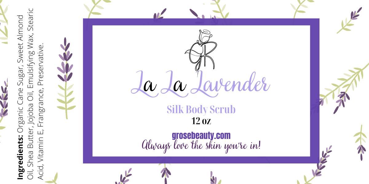 La La Lavender Silk Body Scrub