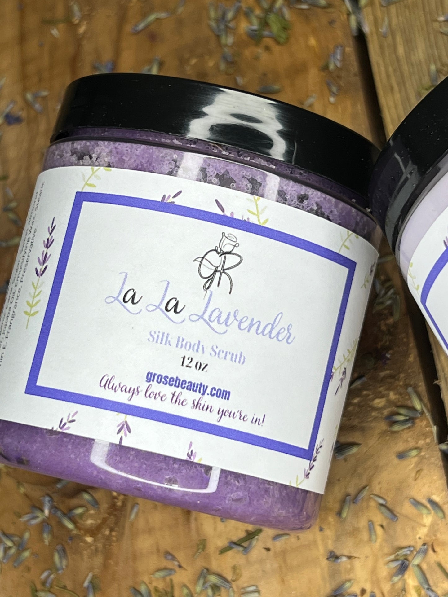 La La Lavender Silk Body Scrub